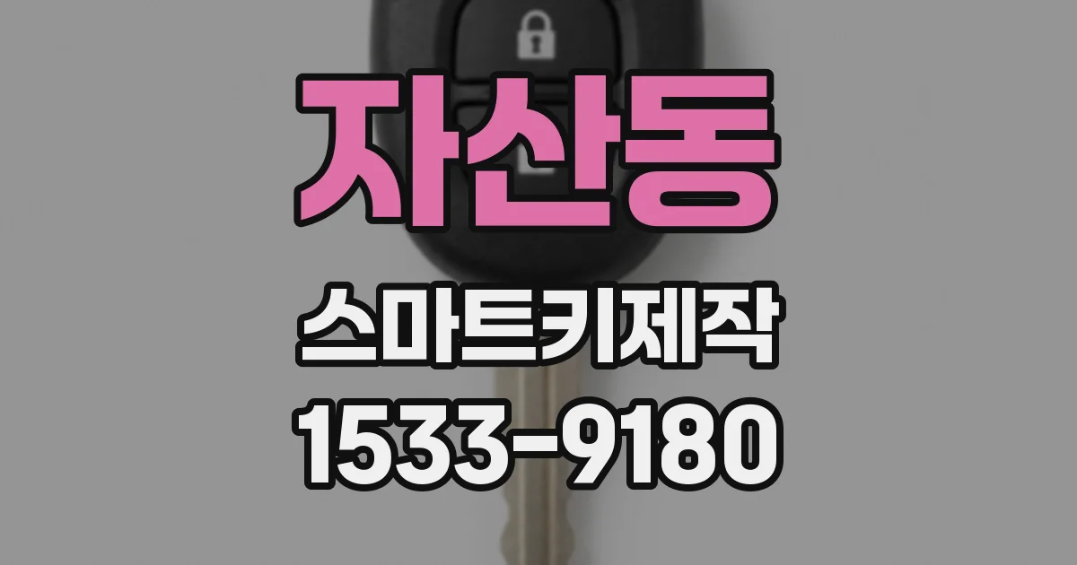 자산동 스마트키제작