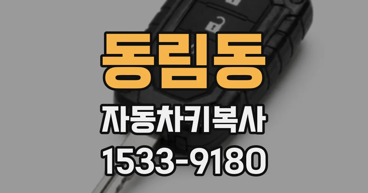 동림동 자동차키복사