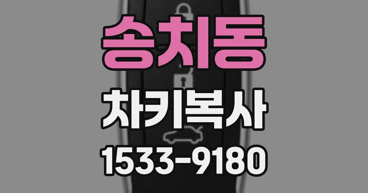송치동 차키복사