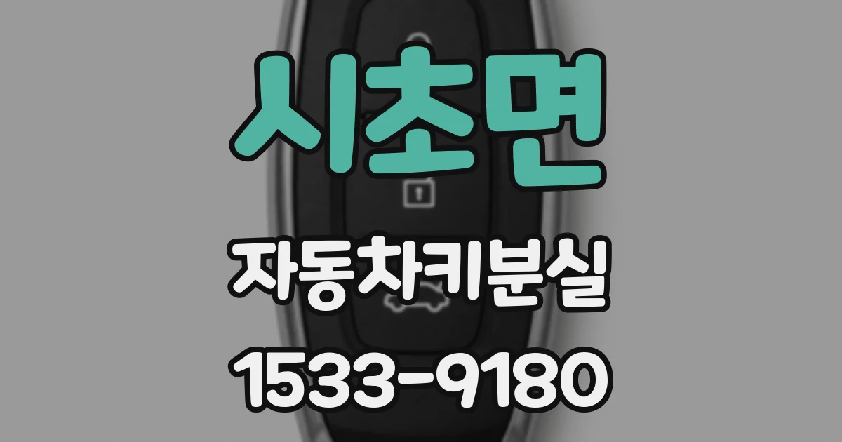 시초면 자동차키분실