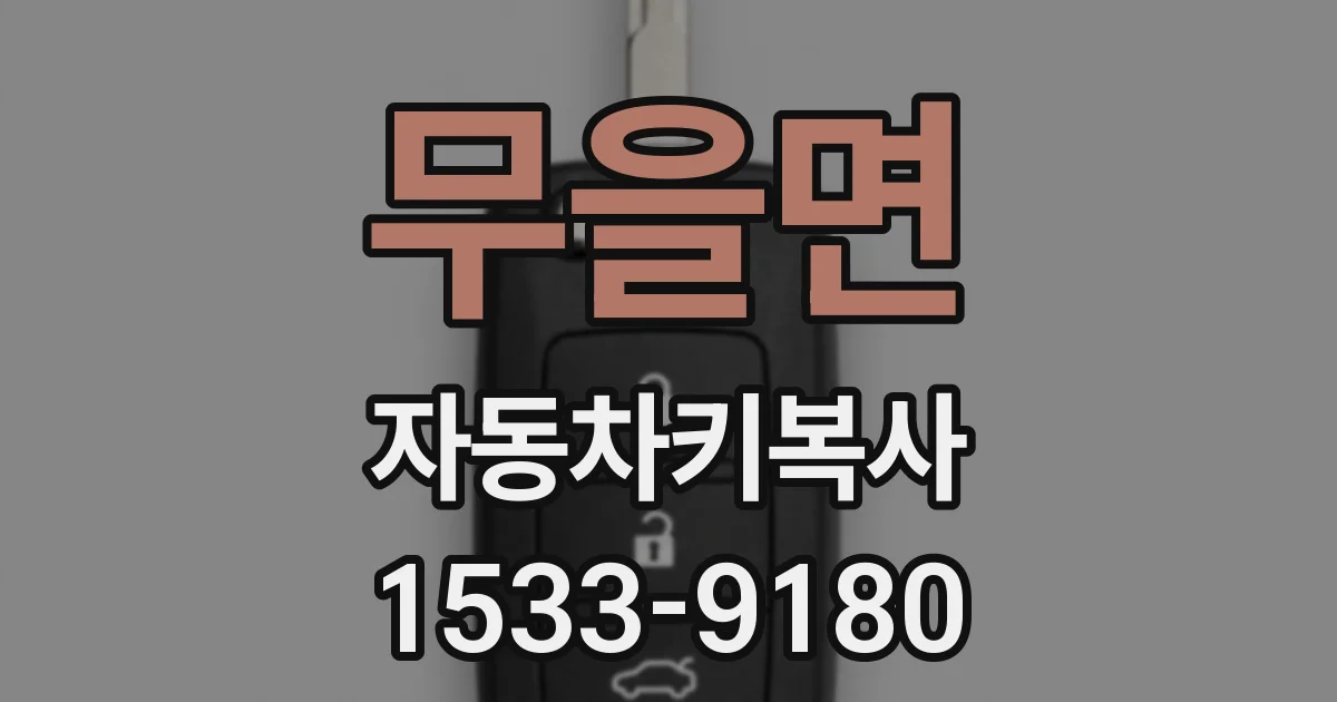 무을면 자동차키복사