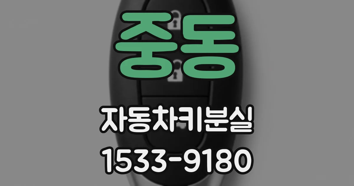 중동 자동차키분실