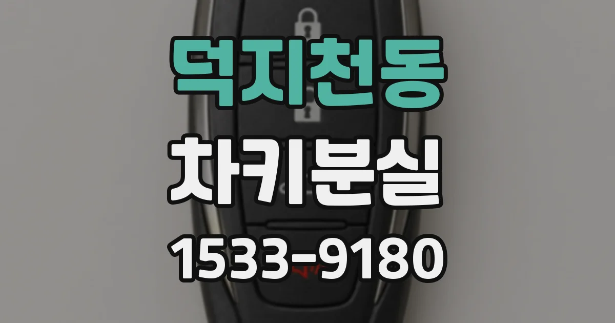덕지천동 차키분실