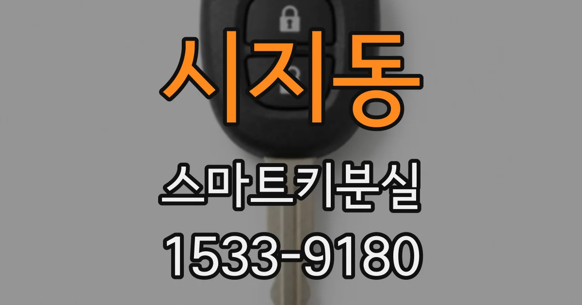 시지동 스마트키분실