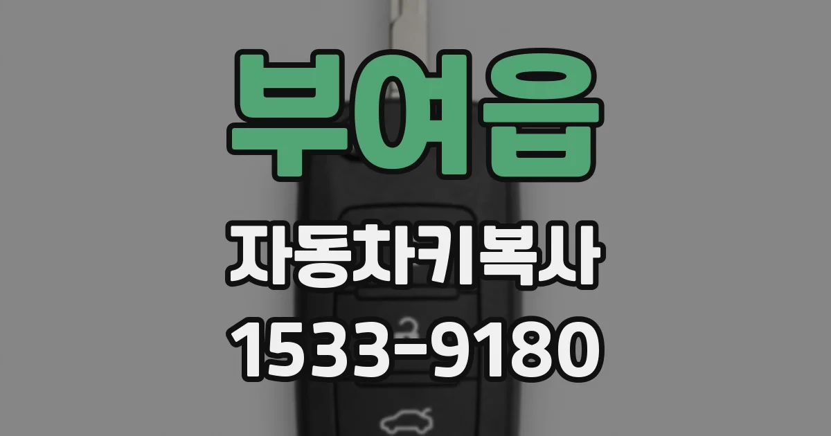 부여읍 자동차키복사