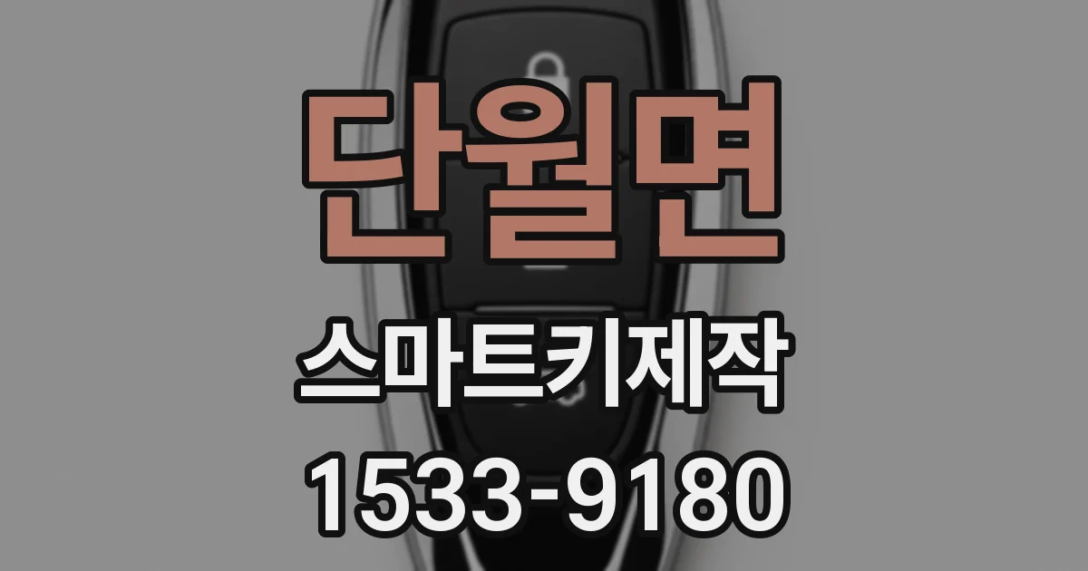 단월면 스마트키제작