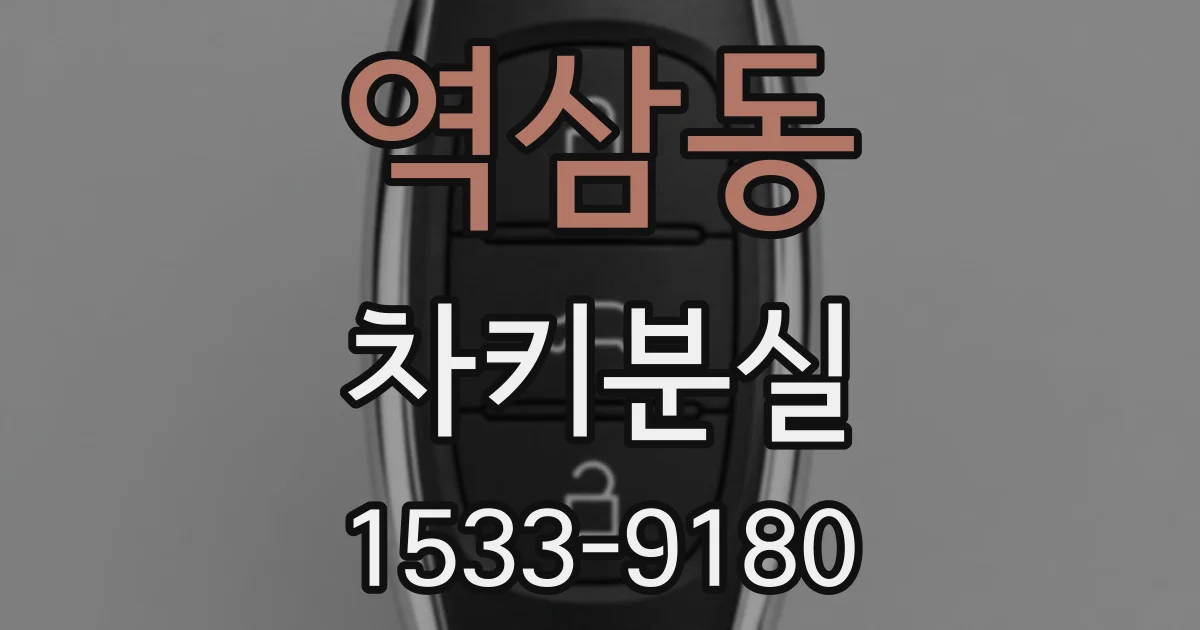 역삼동 차키분실