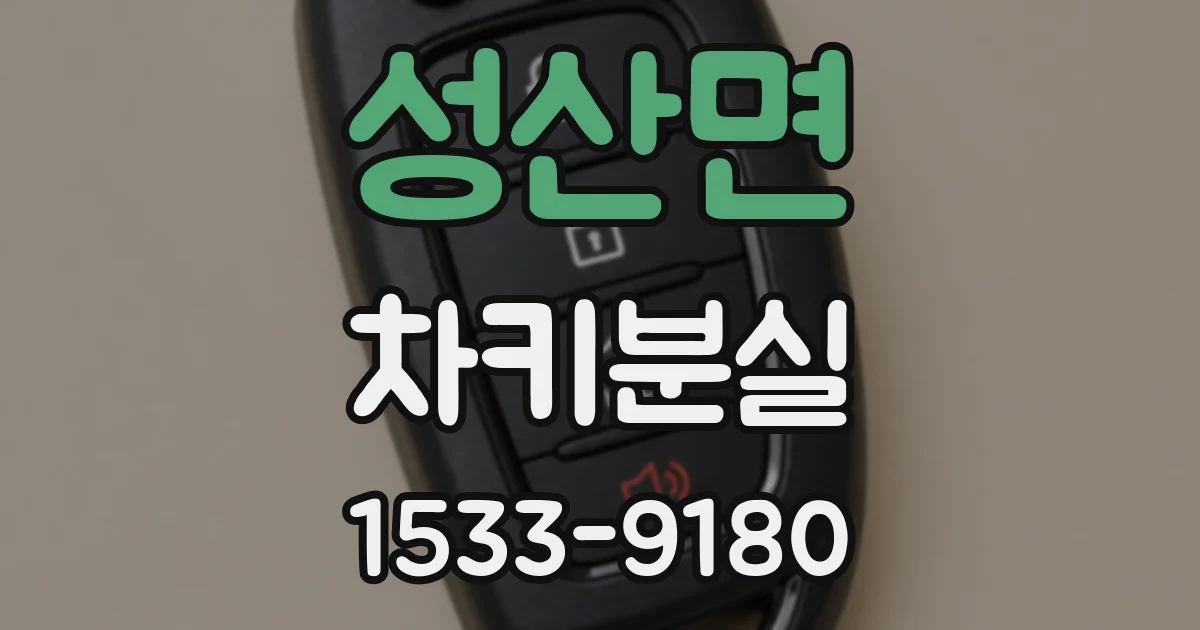 성산면 차키분실