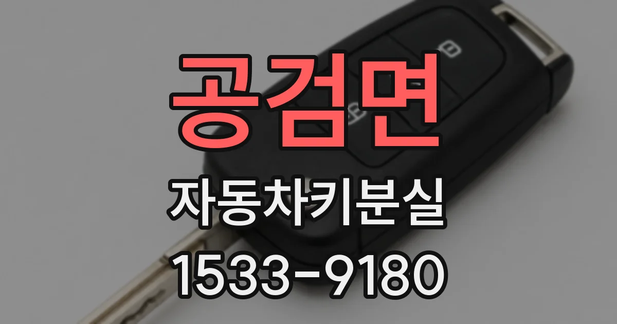 공검면 자동차키분실