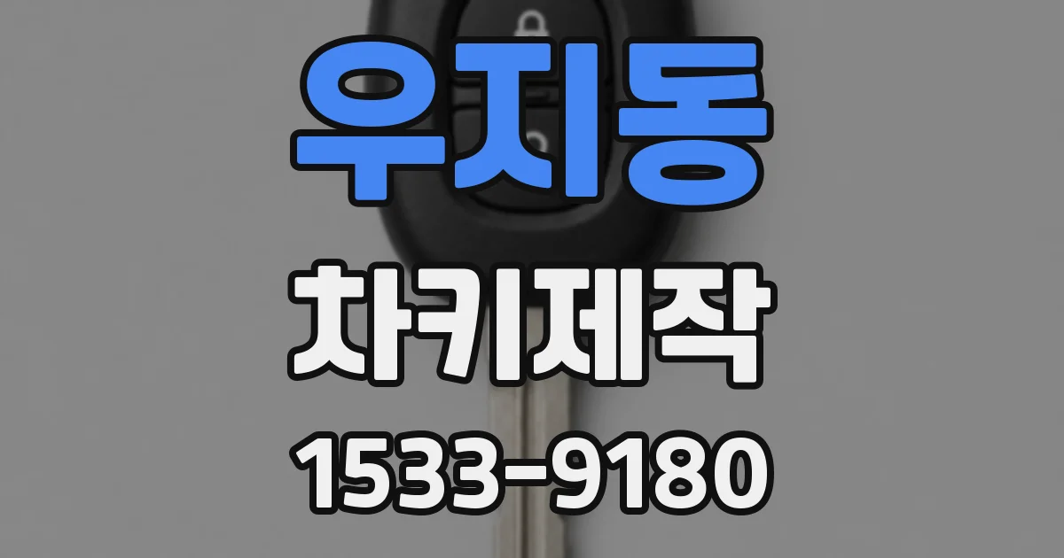 우지동 차키제작