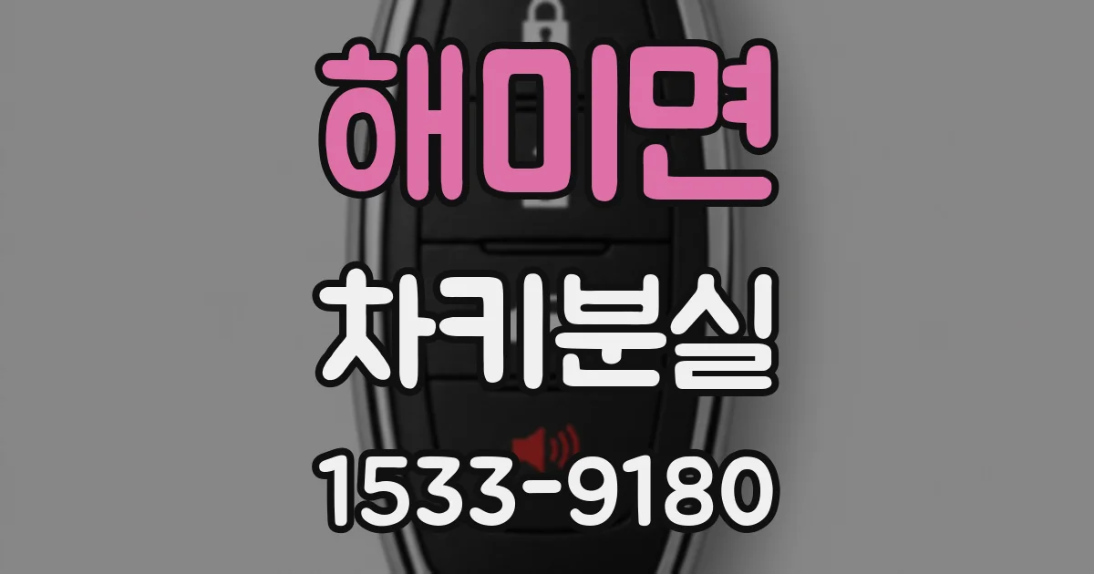 해미면 차키분실