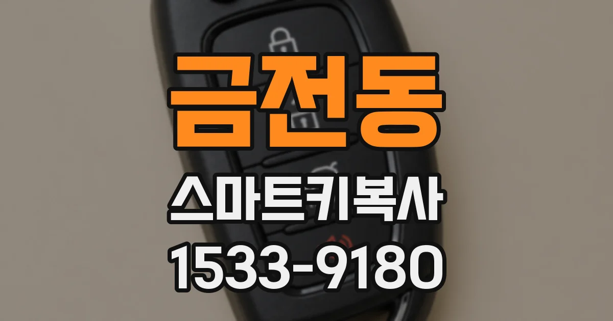 금전동 스마트키복사