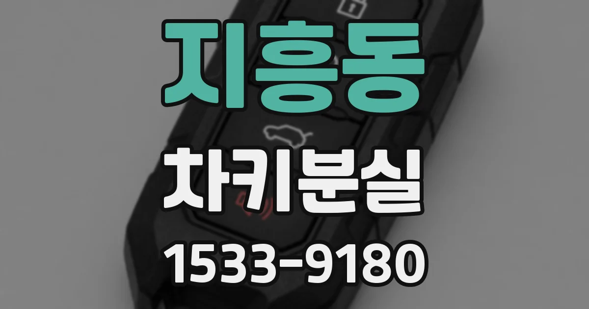 지흥동 차키분실