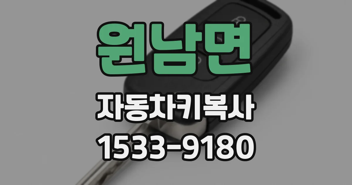 원남면 자동차키복사