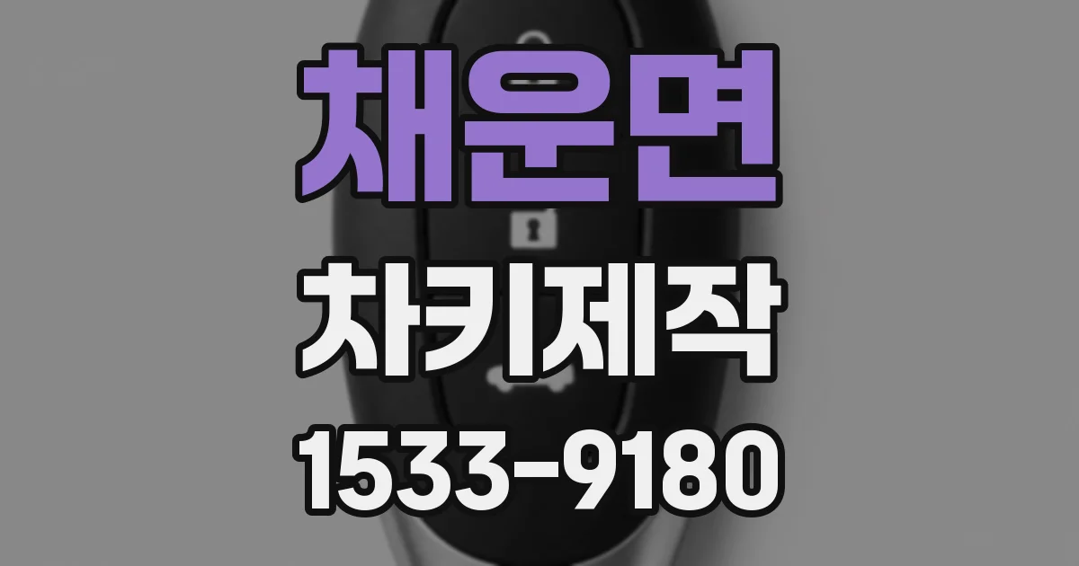 채운면 차키제작