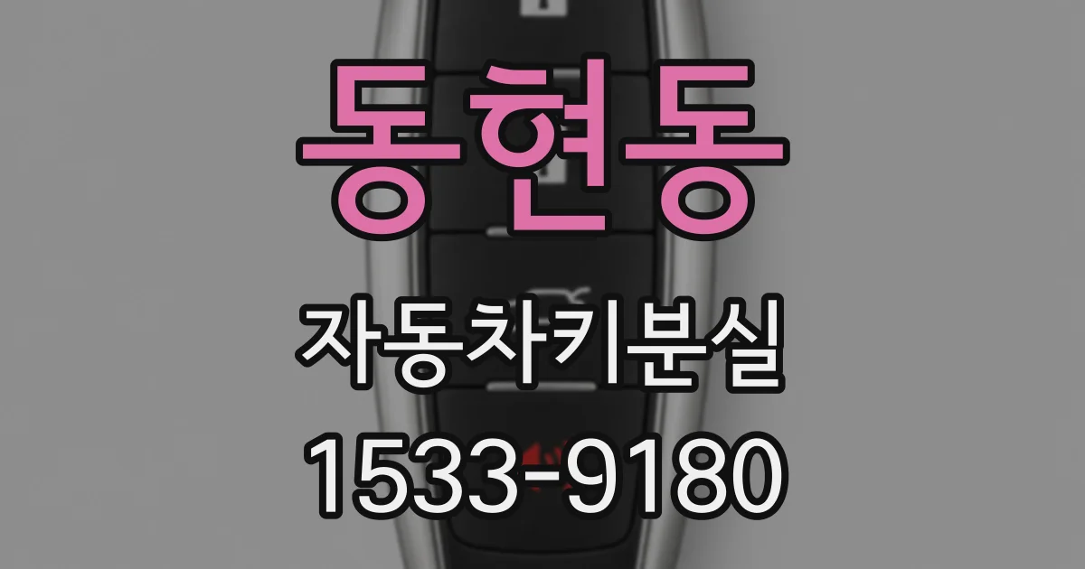 동현동 자동차키분실