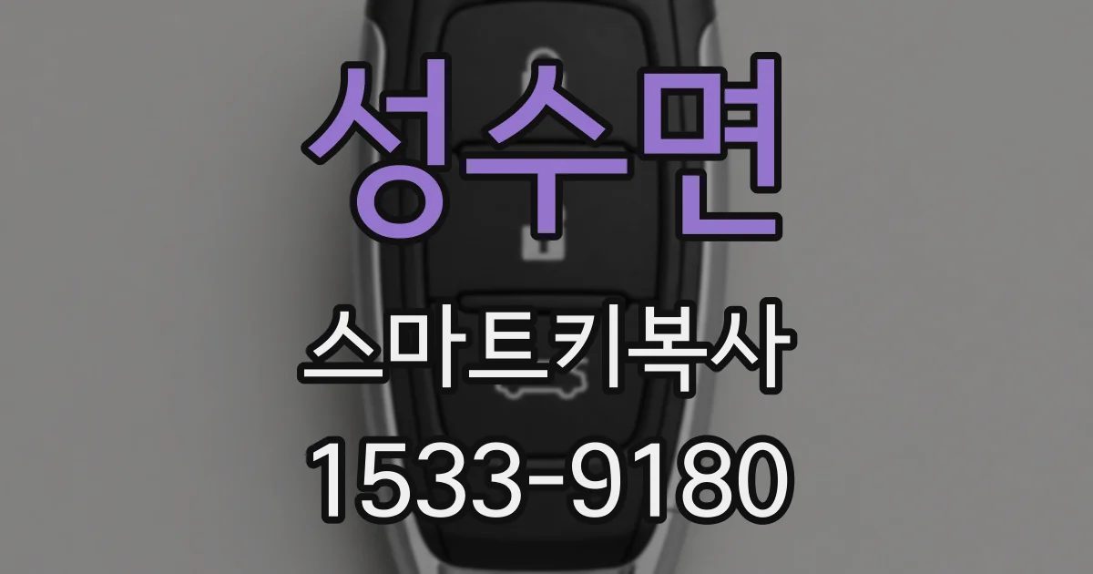 성수면 스마트키복사