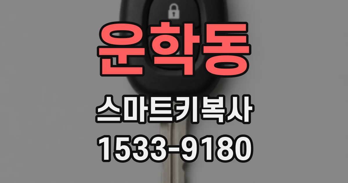 운학동 스마트키복사