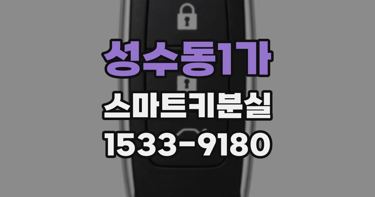 성수동1가 스마트키분실