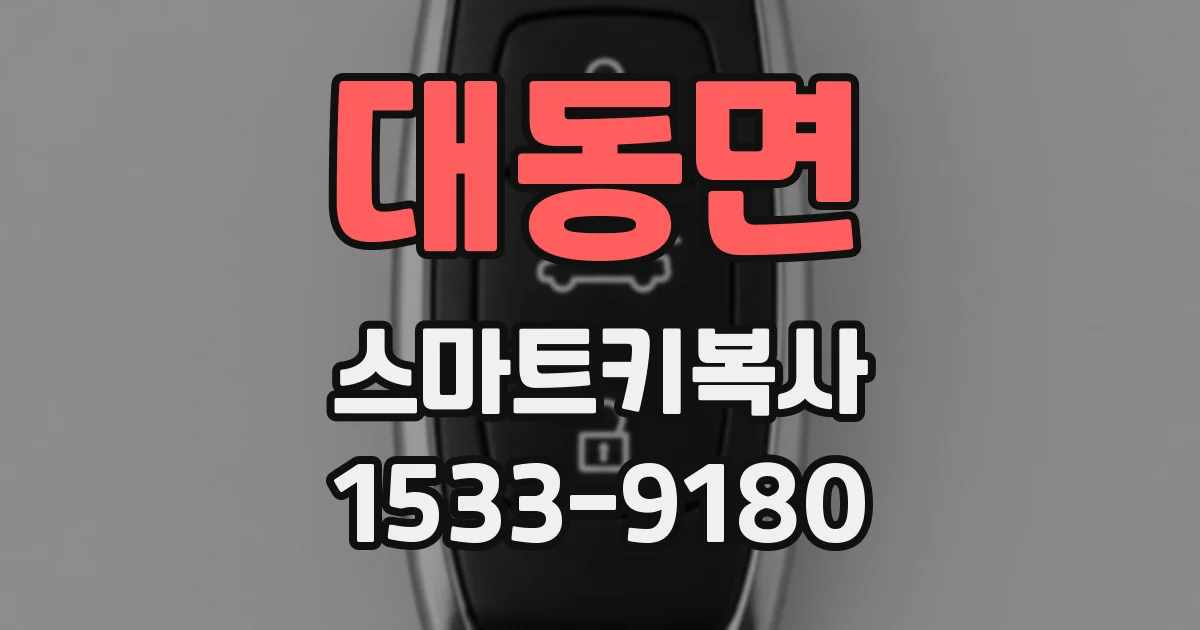 대동면 스마트키복사