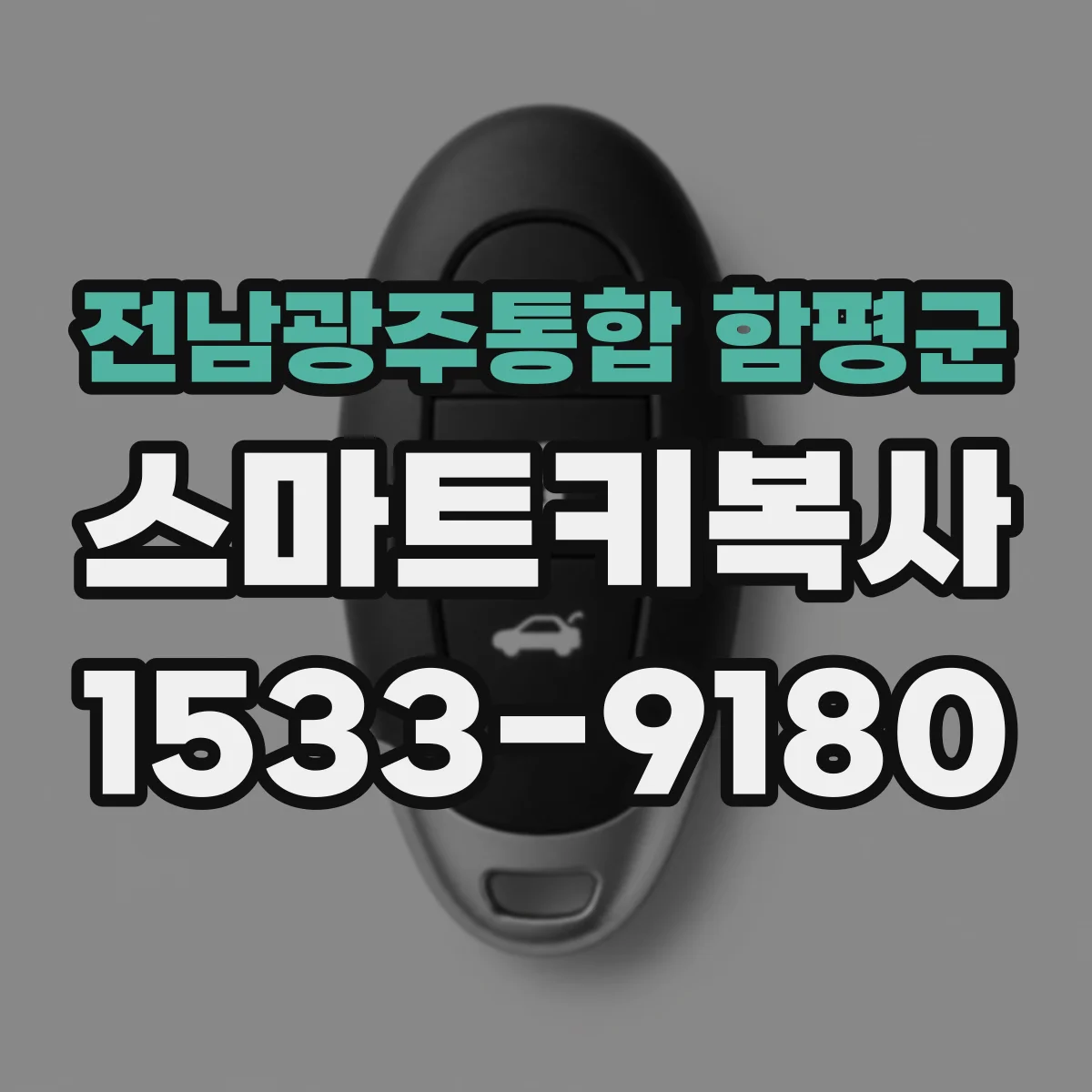 전남광주통합 함평군 스마트키복사