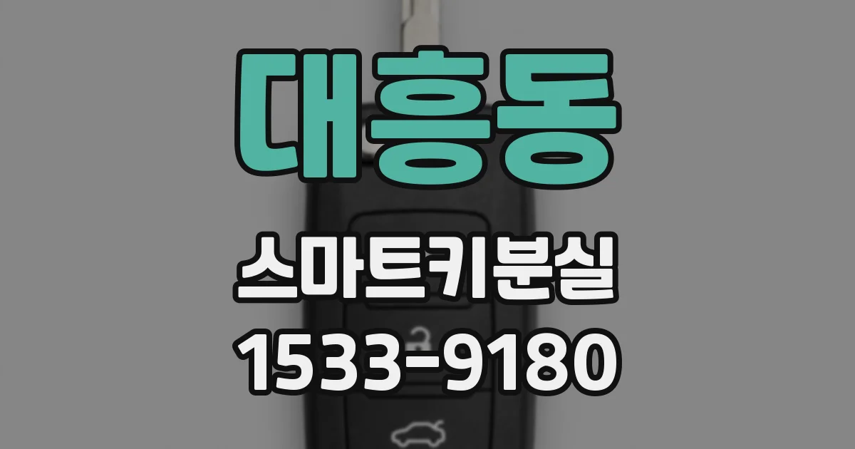 대흥동 스마트키분실