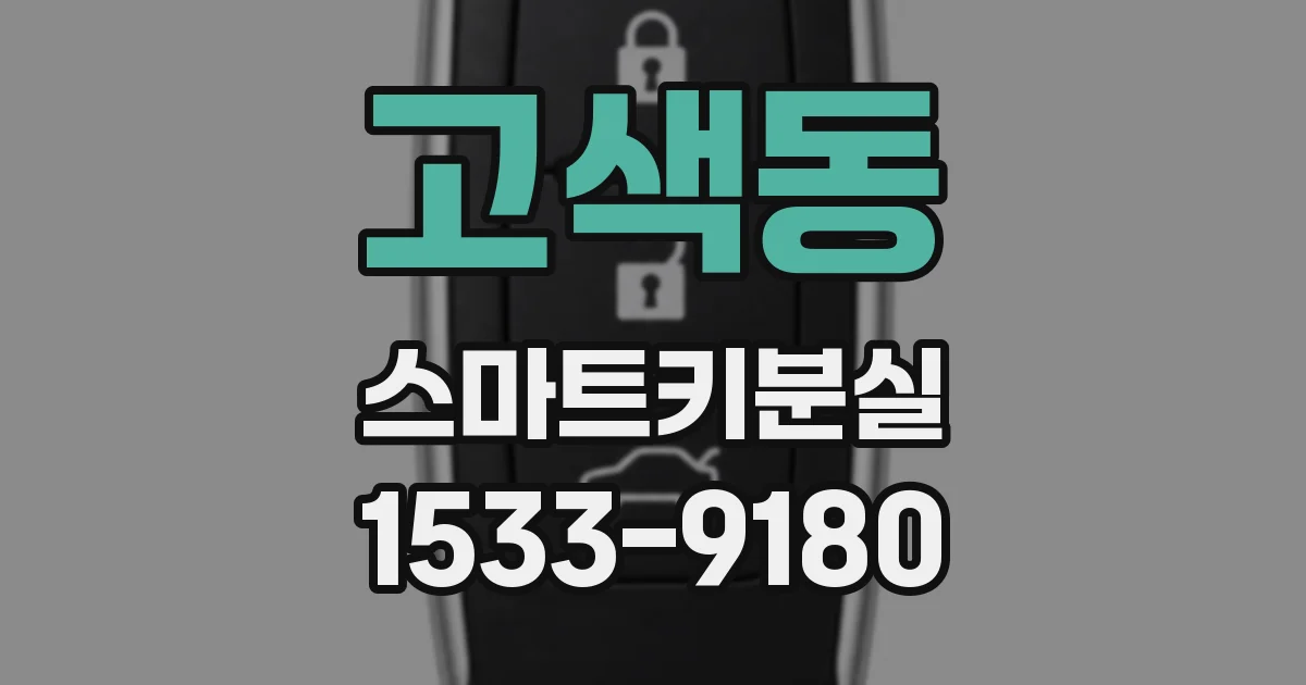 고색동 스마트키분실