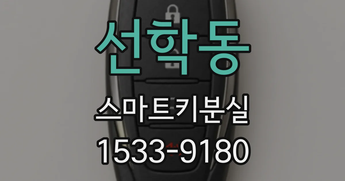 선학동 스마트키분실