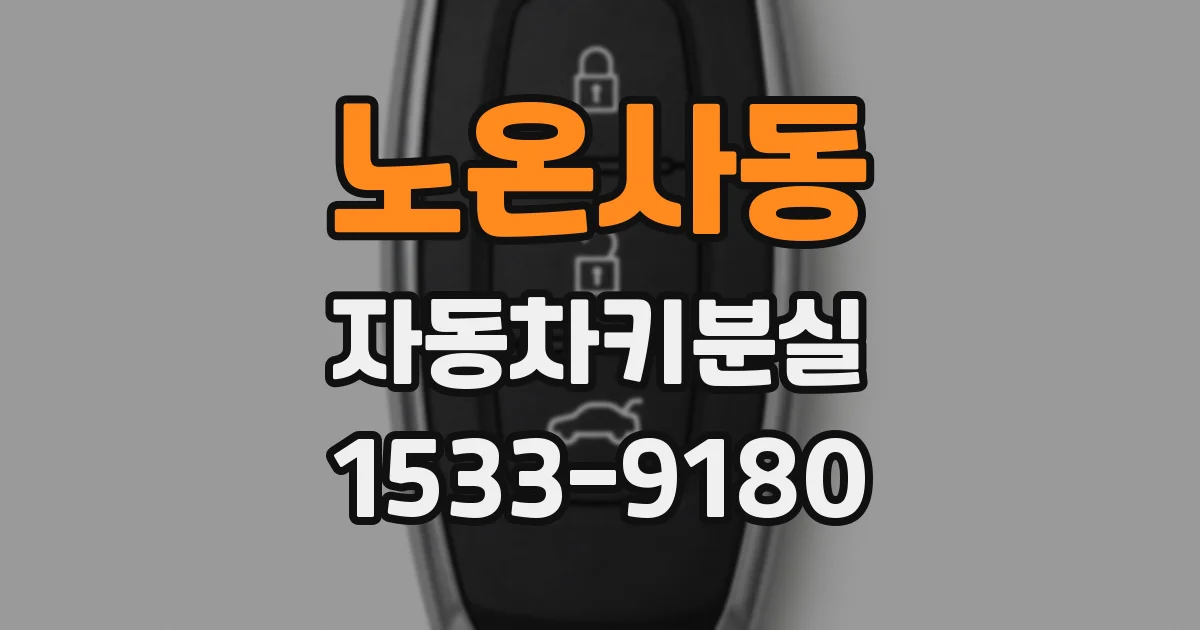 노온사동 자동차키분실