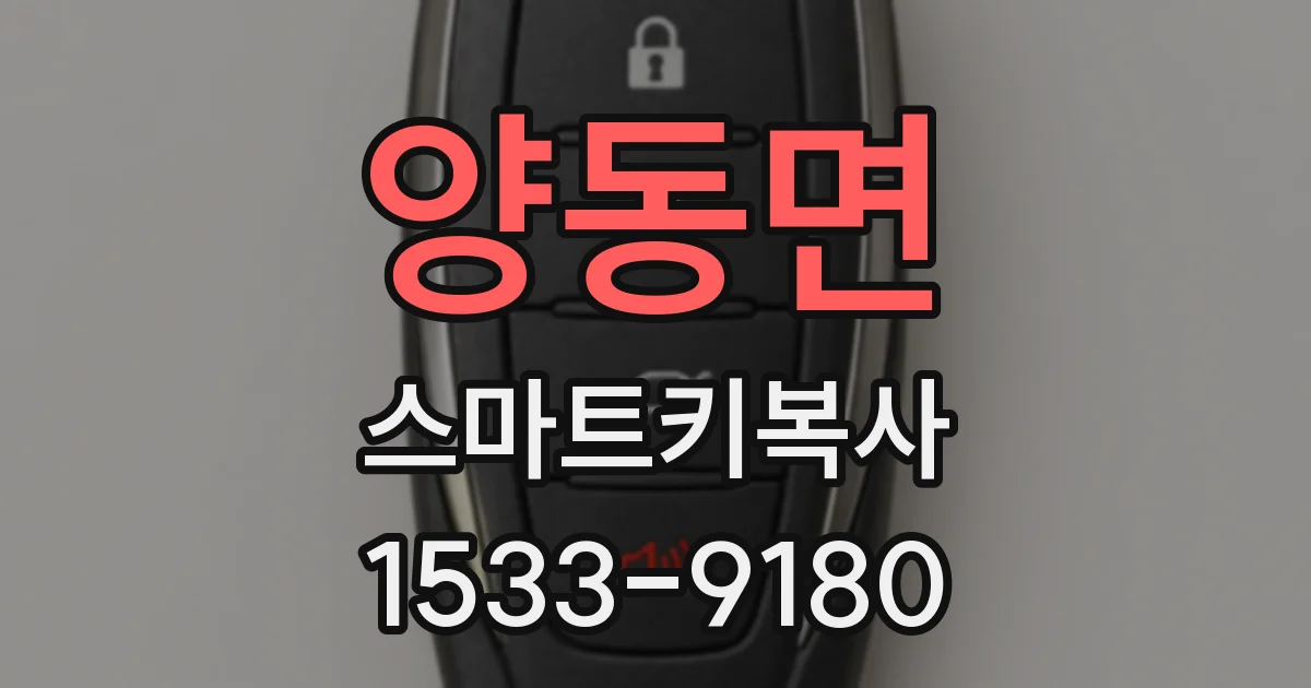 양동면 스마트키복사