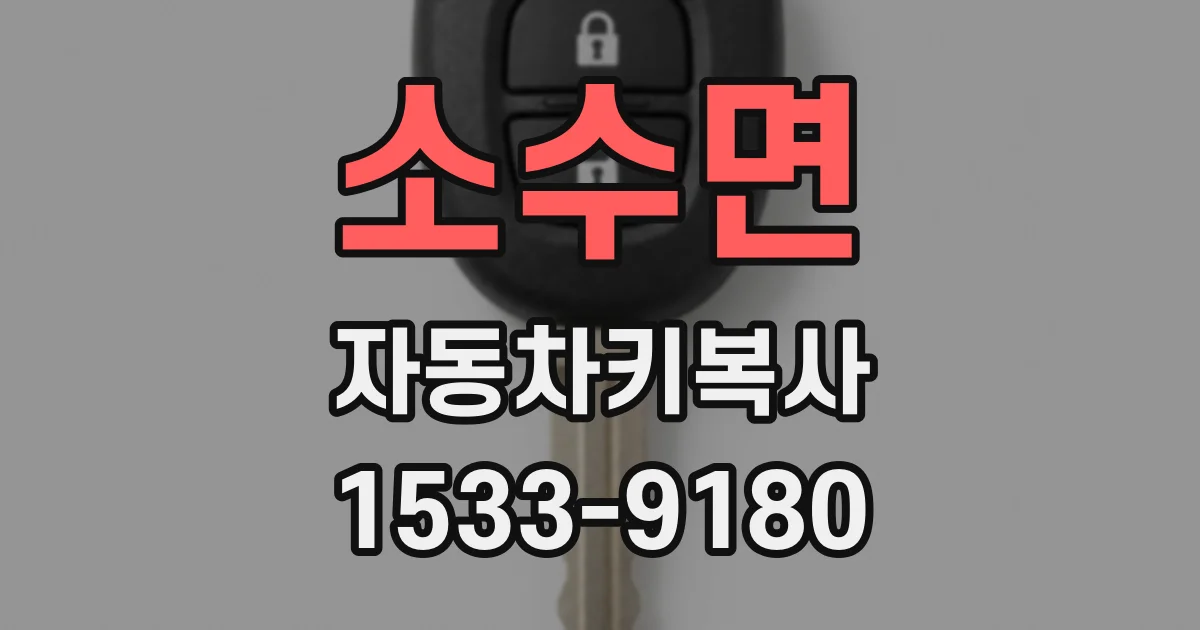 소수면 자동차키복사