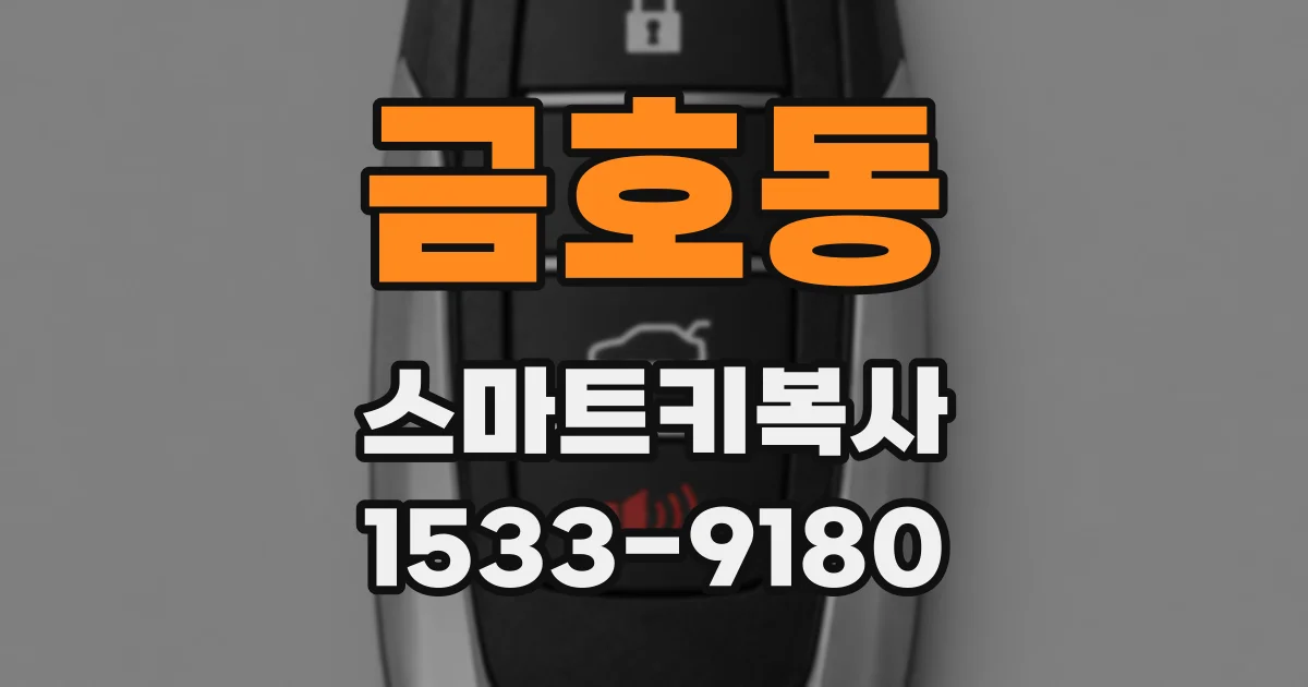 금호동 스마트키복사