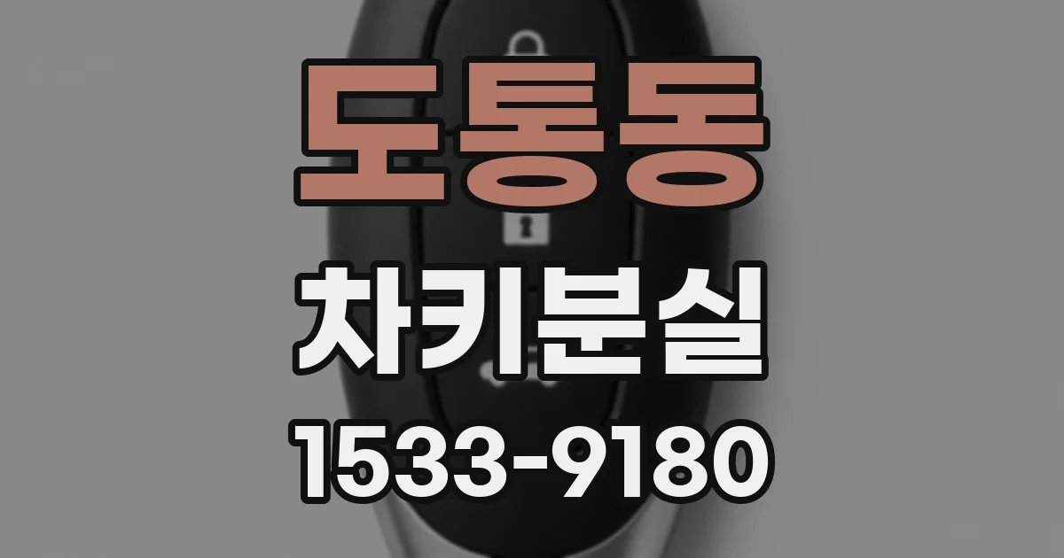 도통동 차키분실