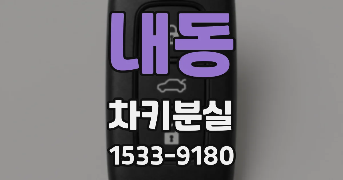 내동 차키분실