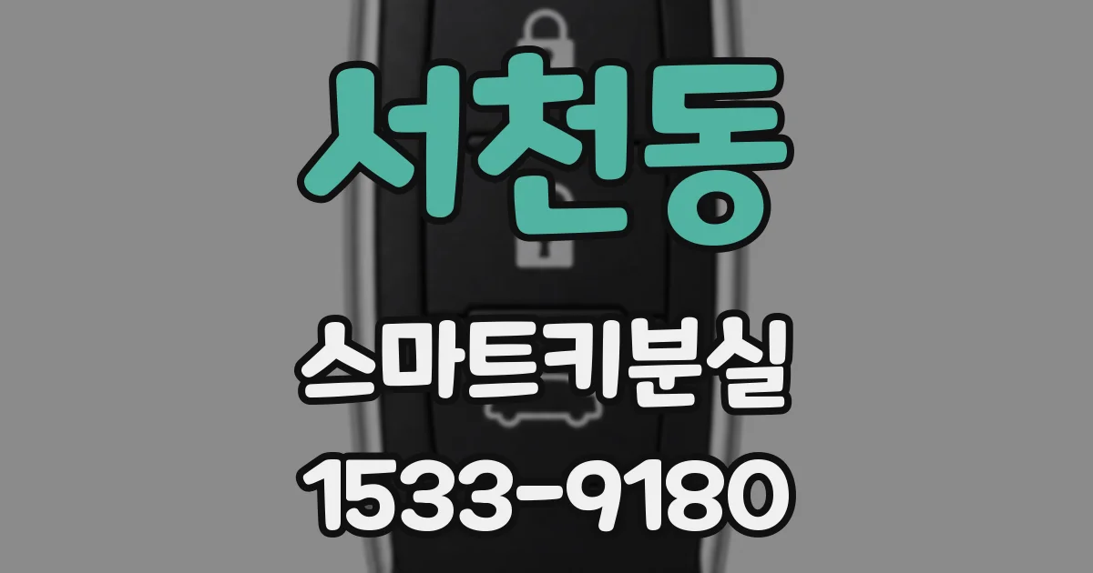 서천동 스마트키분실