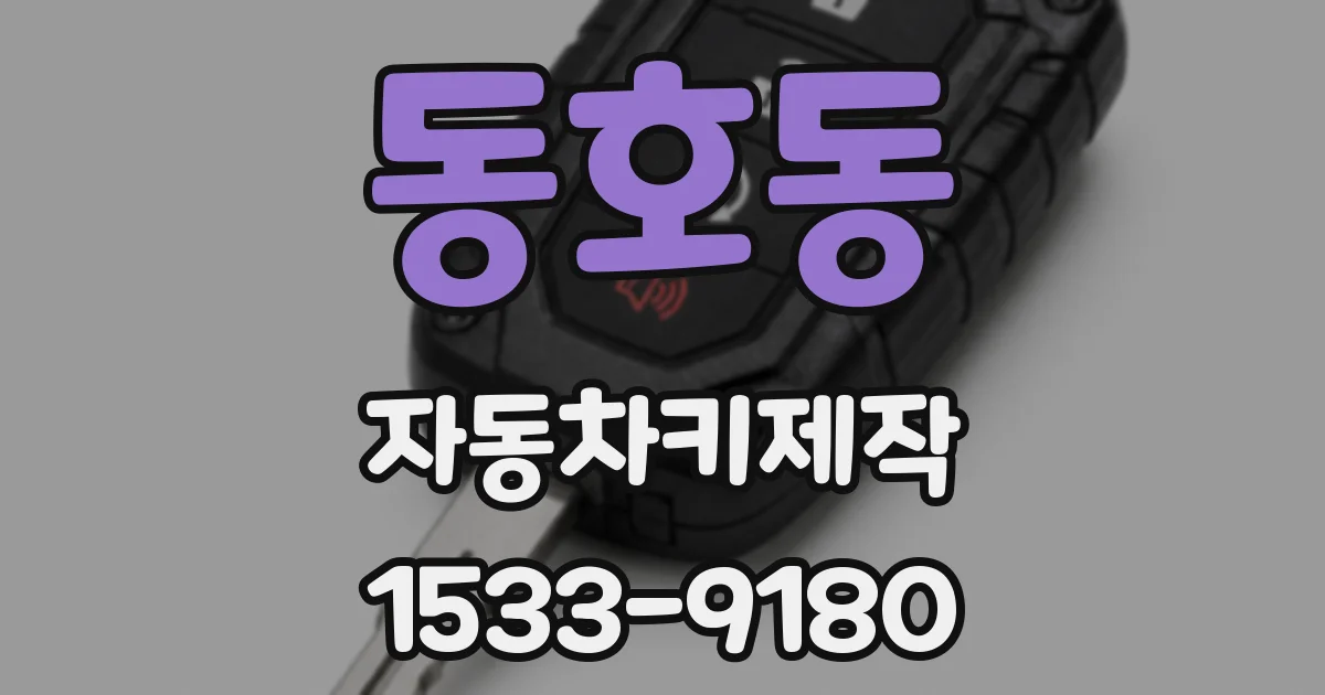 동호동 자동차키제작