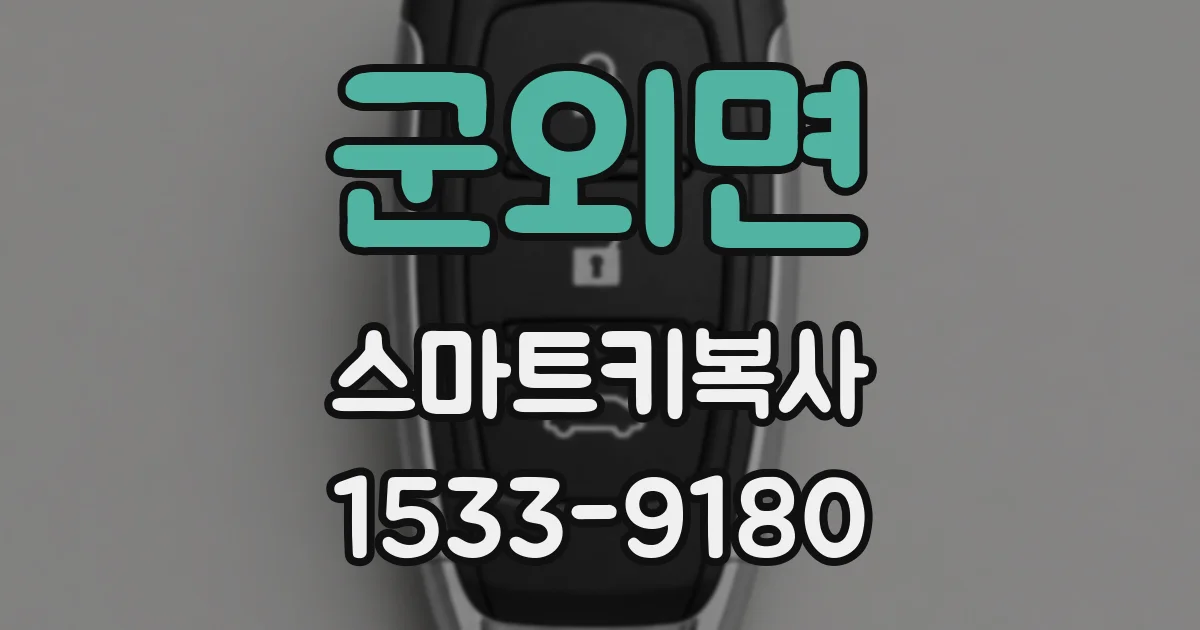 군외면 스마트키복사