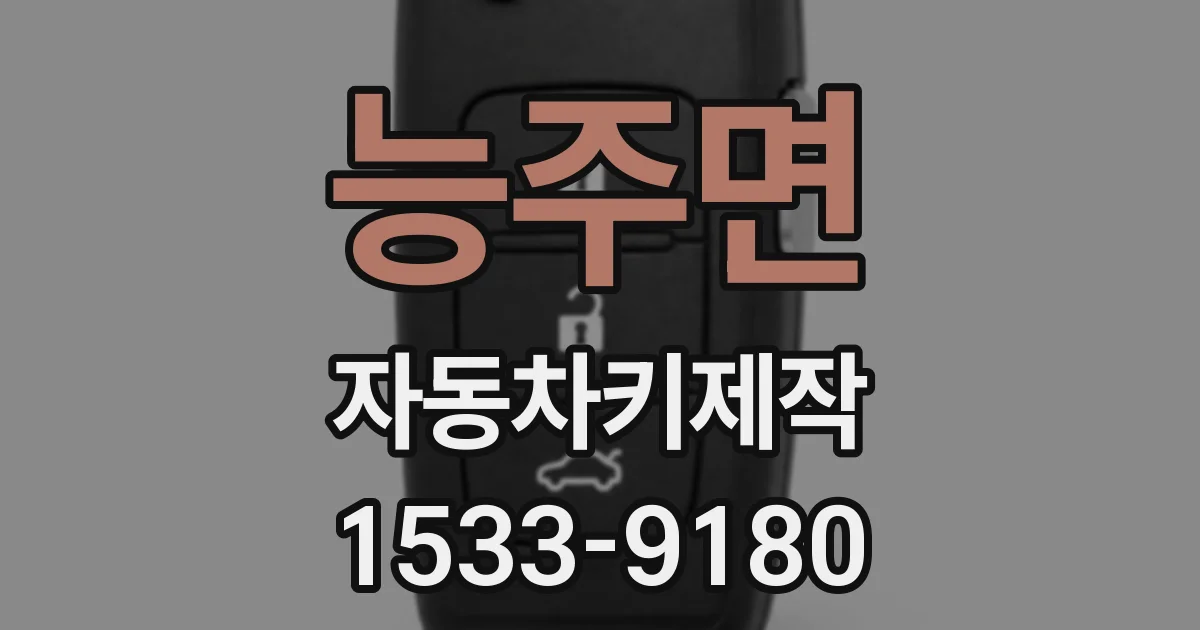 능주면 자동차키제작