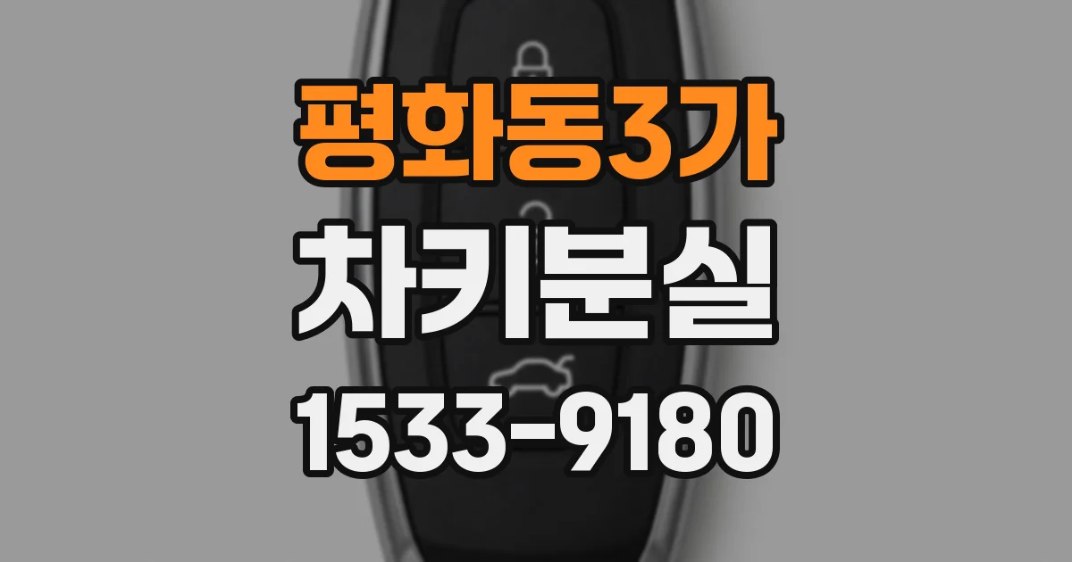평화동3가 차키분실