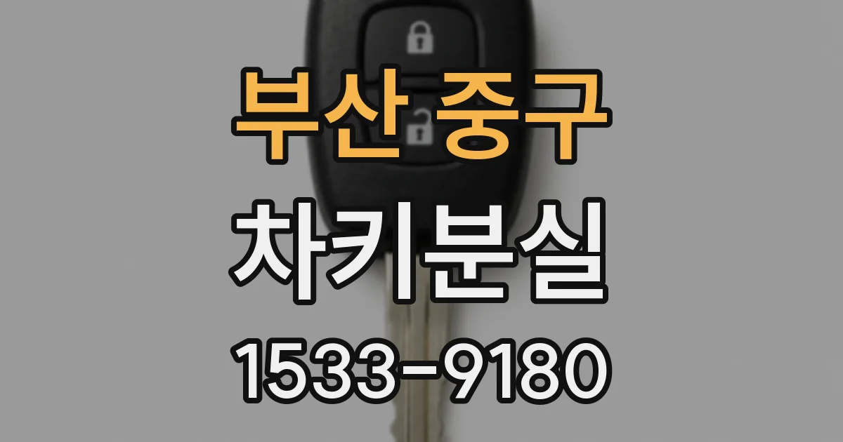 부산 중구 차키분실