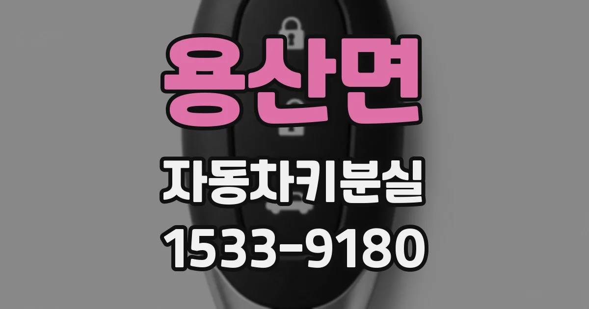 용산면 자동차키분실