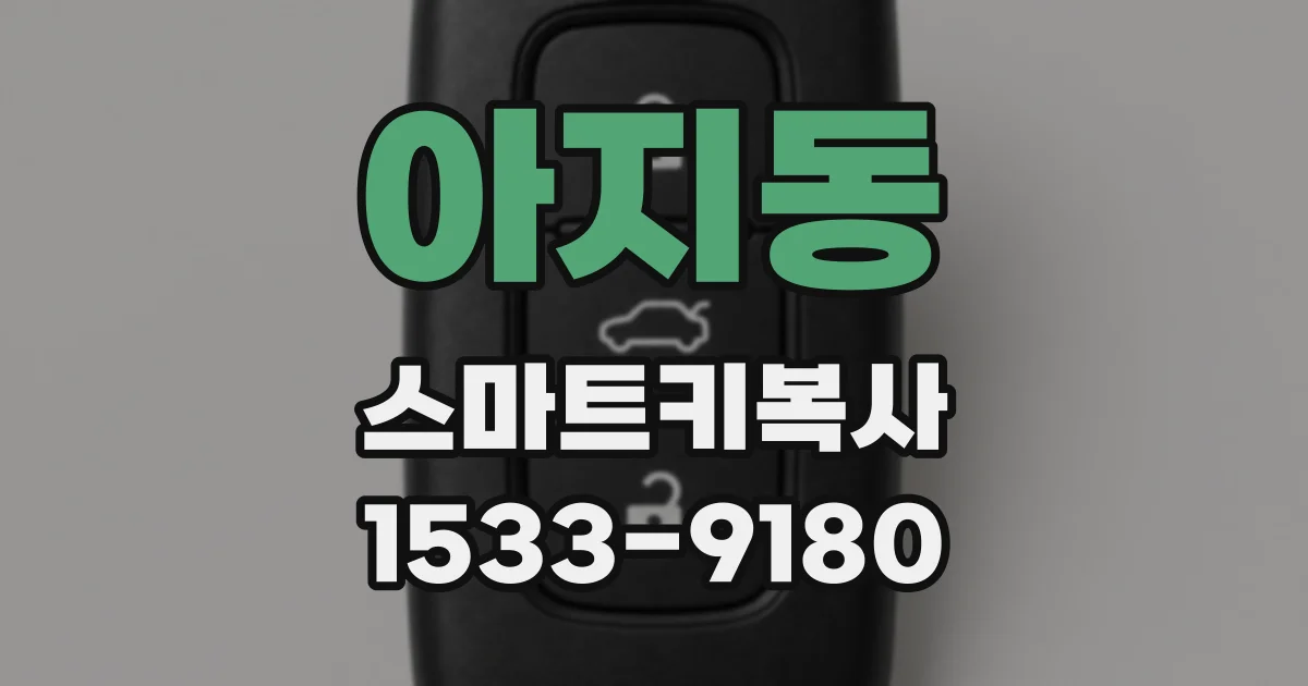 아지동 스마트키복사