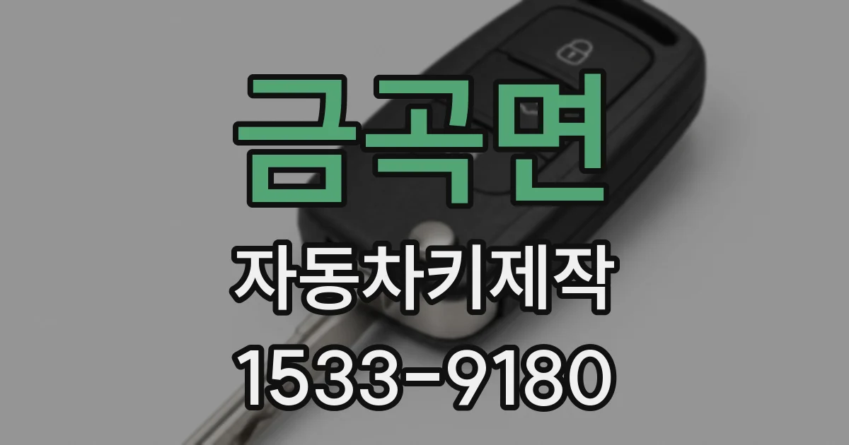 금곡면 자동차키제작