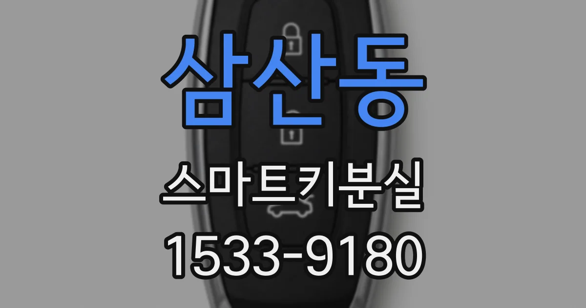 삼산동 스마트키분실
