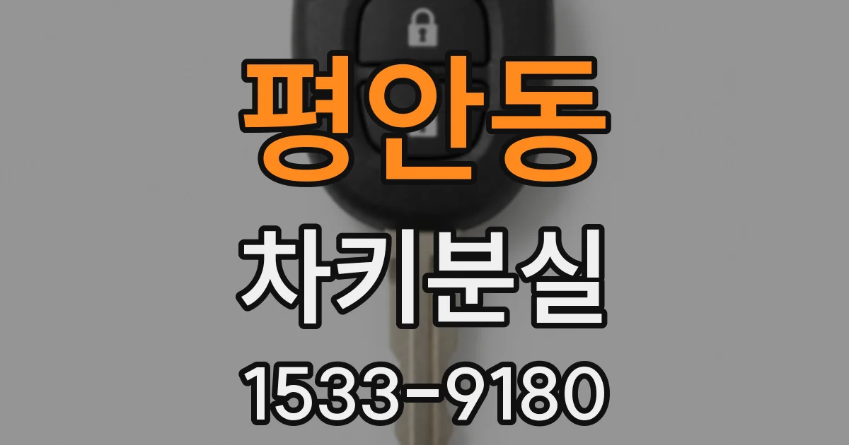 평안동 차키분실