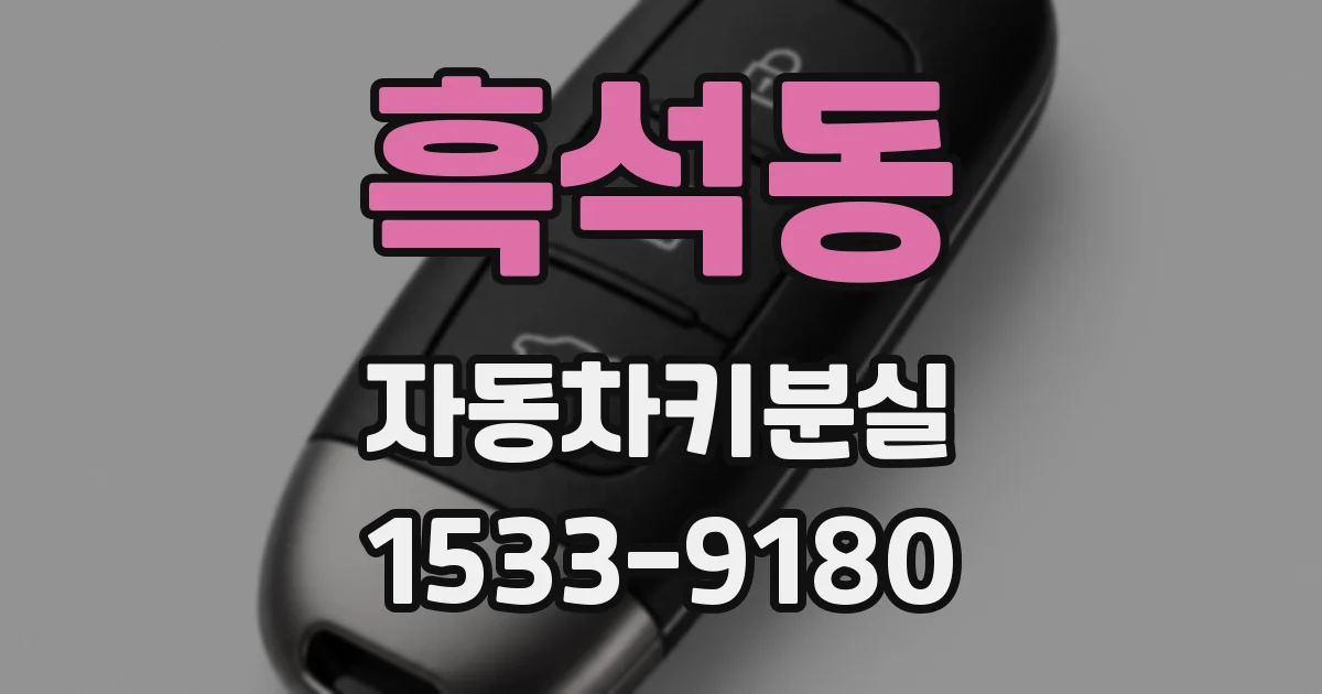 흑석동 자동차키분실