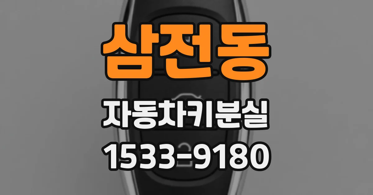 삼전동 자동차키분실