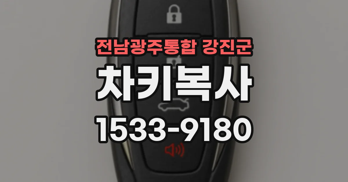 전남광주통합 강진군 차키복사