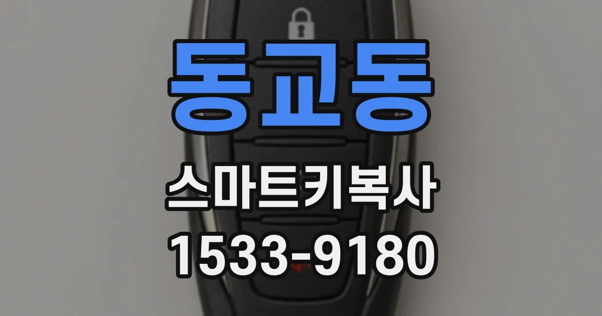 동교동 스마트키복사
