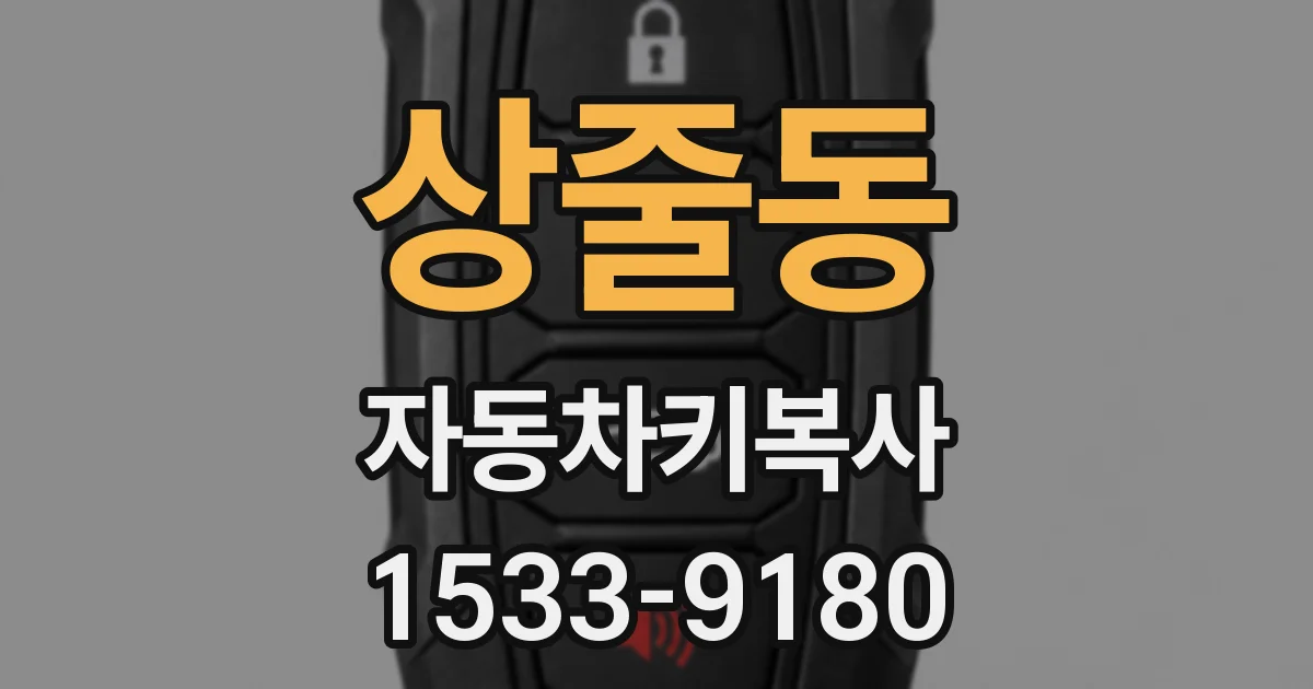 상줄동 자동차키복사